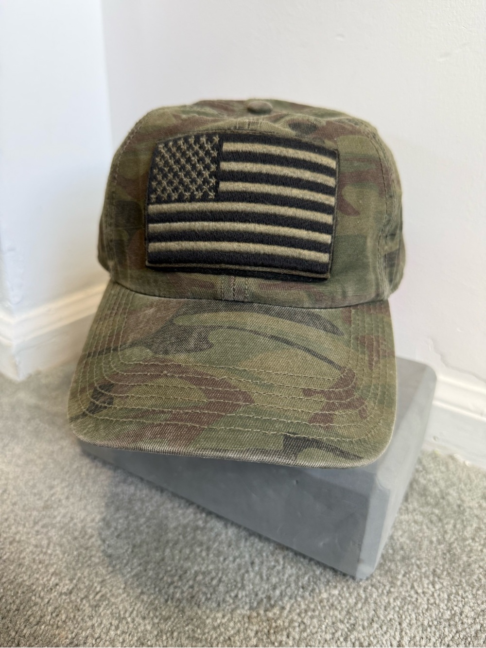 Patriotic Camo American Flag 47 Hat - Army